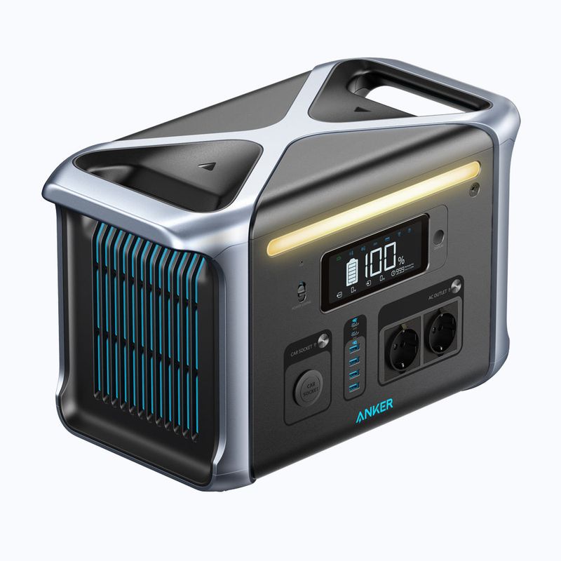Anker-757-Power-Station-Powerhouse-portatile-1229Wh-batteria-LiFePO4-ricarica-0-80--in-1-ora-alimentazione-mobile-1500-W-2-porte-USB-C-100-W-Max-luce-LED-per-campeggio-camper-guasti