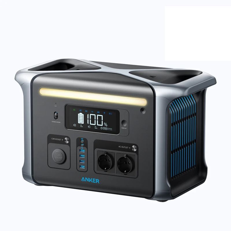 Anker-757-Power-Station-Powerhouse-portatile-1229Wh-batteria-LiFePO4-ricarica-0-80--in-1-ora-alimentazione-mobile-1500-W-2-porte-USB-C-100-W-Max-luce-LED-per-campeggio-camper-guasti