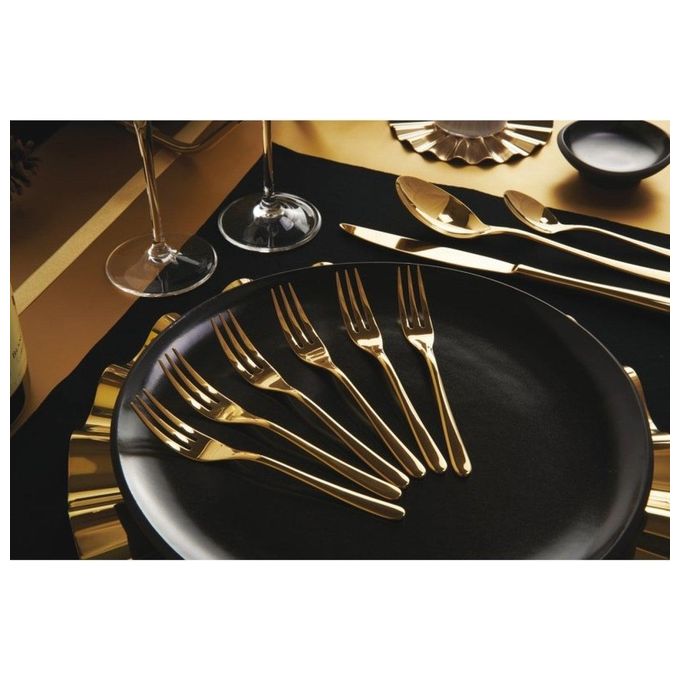 Sambonet-Taste-PVD-6-Forchette-D-Dolce-Oro-Lucido