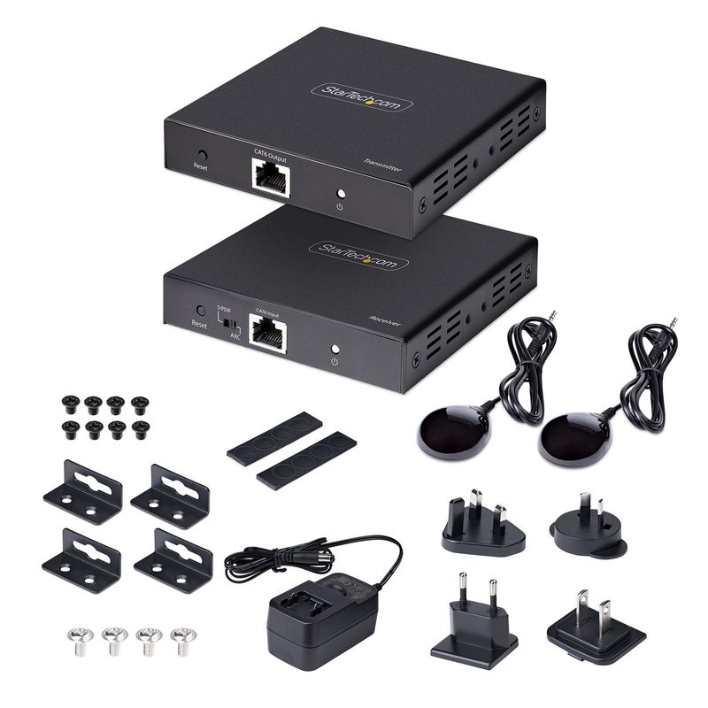 Startech.com-Extender-Hdmi-4k-su-Cavo-Ethernet-Cat5-cat6-Completo-di-Trasmettitore-e-Ricevitore