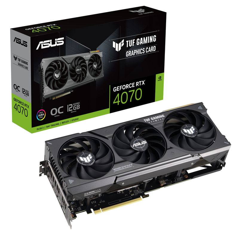 Asus-TUF-Gaming-NVIDIA-GeForce-RTX-4070-OC-Edition-Scheda-Grafica-12GB-GDDR6X-192-bit-21-Gbps-PCIE-4.0-GPU-NVIDIA-Ada-Lovelace-TUF-RTX4070-O12G-GAMING