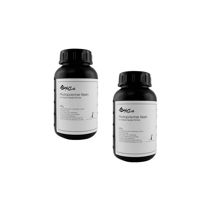 XYZ Resina Flessibile Curable UV per Stampante 3D Nobel 1.0 2x 500gr