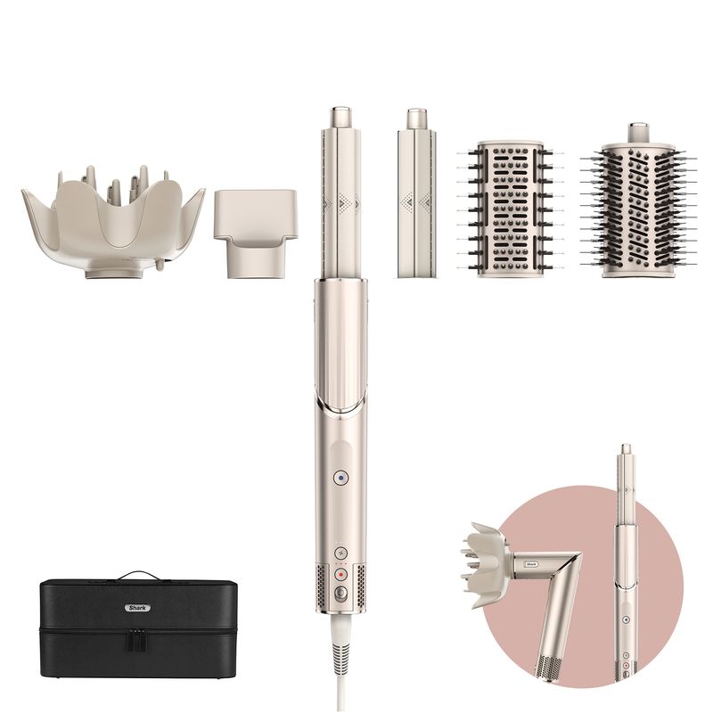Shark-STYLE-iQ-FlexStyle-Multistyler-Champagne-1400W-2.5mt-Spazzola-Ovale-Concentratore-Diffusore