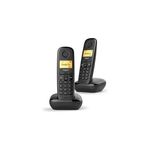 Gigaset A270 Duo Telefono DECT Identificatore di chiamata Nero