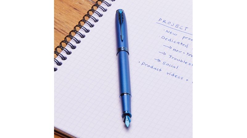 Parker-PK-Im-Monochrome-Penna-Stilografica-Blu-M