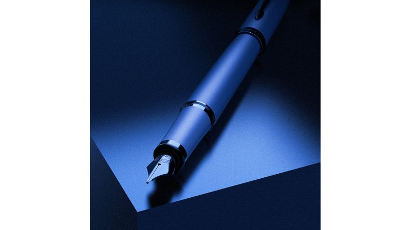 Parker-PK-Im-Monochrome-Penna-Stilografica-Blu-M