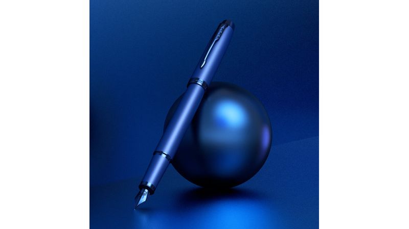 Parker-PK-Im-Monochrome-Penna-Stilografica-Blu-M