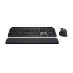 Logitech MX Keys S Combo - Tastiera e Mouse Wireless con Palm Rest, illuminazione personalizzabile, Scorrimento veloce