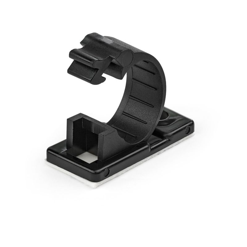 Startech.com-100-Clip-Fermacavi-Autoadesivi-Nero