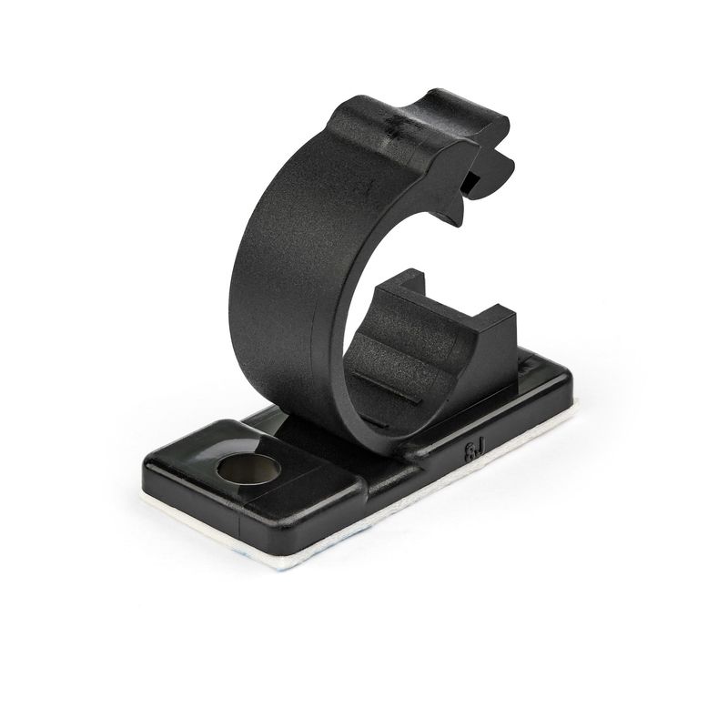 Startech.com-100-Clip-Fermacavi-Autoadesivi-Nero