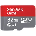 SanDisk Ultra 32GB microSDHC + SD Adapter Performance Up to 120MB-s, Class 10, UHS-I