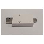 REPORTER Lettore di Memory Card Micro-SD con Doppio Attacco Usb-Usb-c per Telefoni e Smartphone