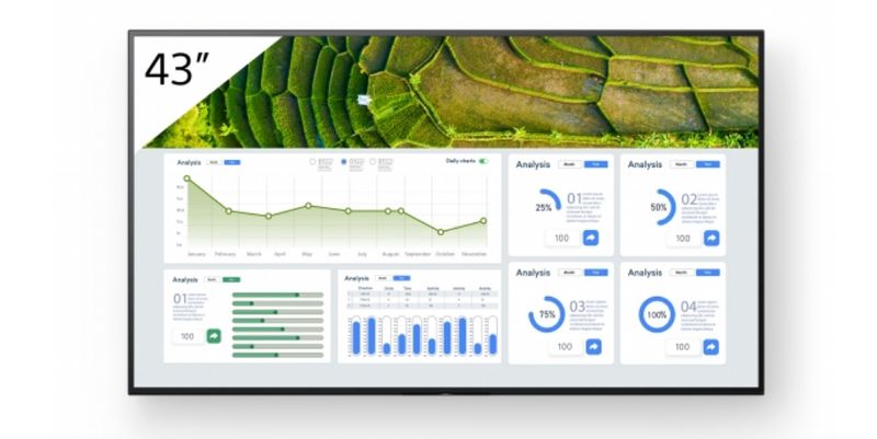 Sony-FW-43BZ30L-Visualizzatore-di-Messaggi-Pannello-Piatto-Segnaletica-Digitale-43-LCD-Wi-Fi-440-Cd-m²-4K-Ultra-HD