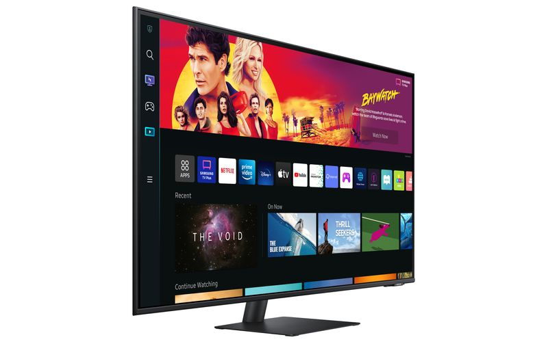 Smart-Monitor-M7--S43BM700--Flat-43---3840x2160--UHD-4K--Piattaforma-Smart-TV--Amazon-Video-Netflix--Airplay-Mirroring-Office-365-Wireless-Dex-Casse-Integrate-WiFi-HDMI-USB-Type-C