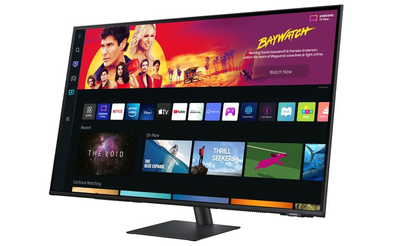 Smart-Monitor-M7--S43BM700--Flat-43---3840x2160--UHD-4K--Piattaforma-Smart-TV--Amazon-Video-Netflix--Airplay-Mirroring-Office-365-Wireless-Dex-Casse-Integrate-WiFi-HDMI-USB-Type-C
