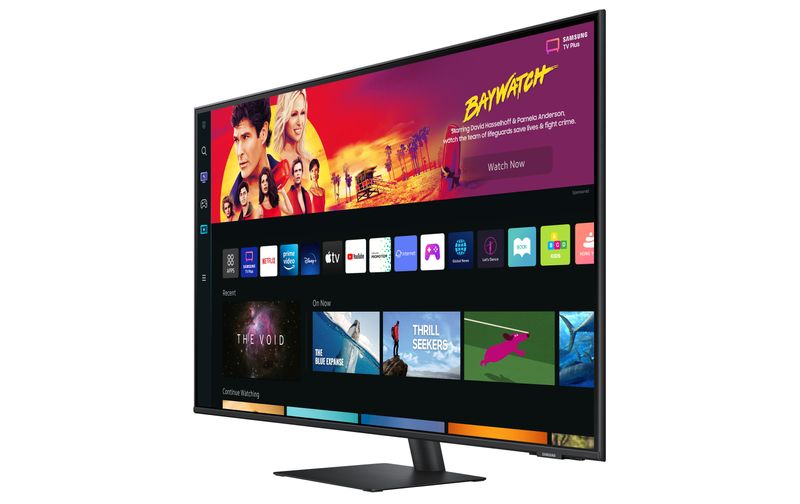 Smart-Monitor-M7--S43BM700--Flat-43---3840x2160--UHD-4K--Piattaforma-Smart-TV--Amazon-Video-Netflix--Airplay-Mirroring-Office-365-Wireless-Dex-Casse-Integrate-WiFi-HDMI-USB-Type-C