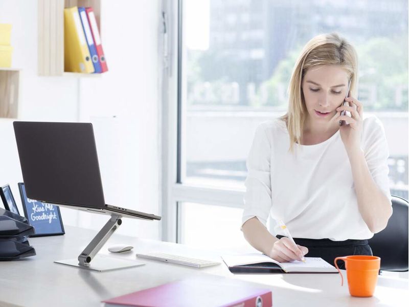 Durable-Laptop-Stand-Rise-Supporto-per-Laptop-Argento