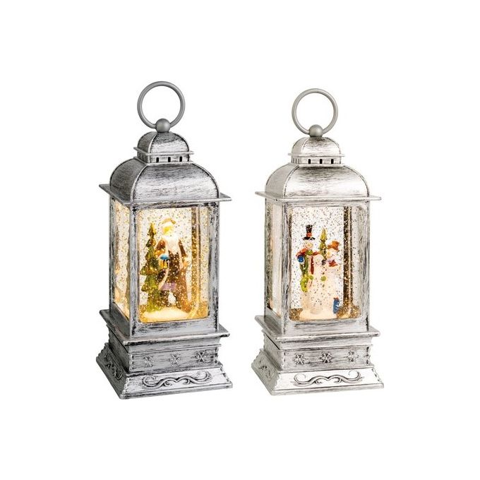 Kaemingk-Soggetto-Natalizio-Lanterna-con-Acqua-e-Led-Assortito