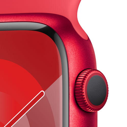 Apple-Watch-9-45mm-GPS-Cassa-in-alluminio--Product-RED-con-cinturino-Sport--Product-RED-S-M-Italia