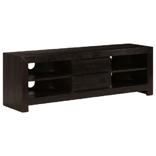 VidaXL Mobile Porta TV in Legno di Acacia 120x30x40cm Marrone Scuro