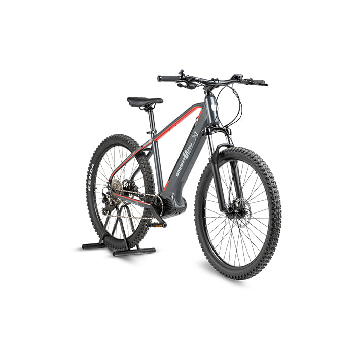 Smartway-E-Bike-X1-Matt-Titanium-Mountain-E-Bike-Telaio-27.5-Alluminio-Motore-Centrale