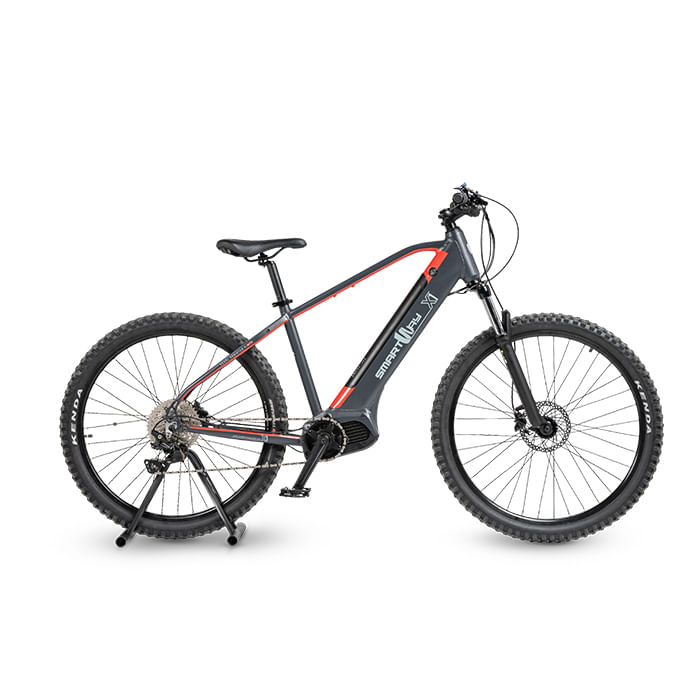 Smartway-E-Bike-X1-Matt-Titanium-Mountain-E-Bike-Telaio-27.5-Alluminio-Motore-Centrale