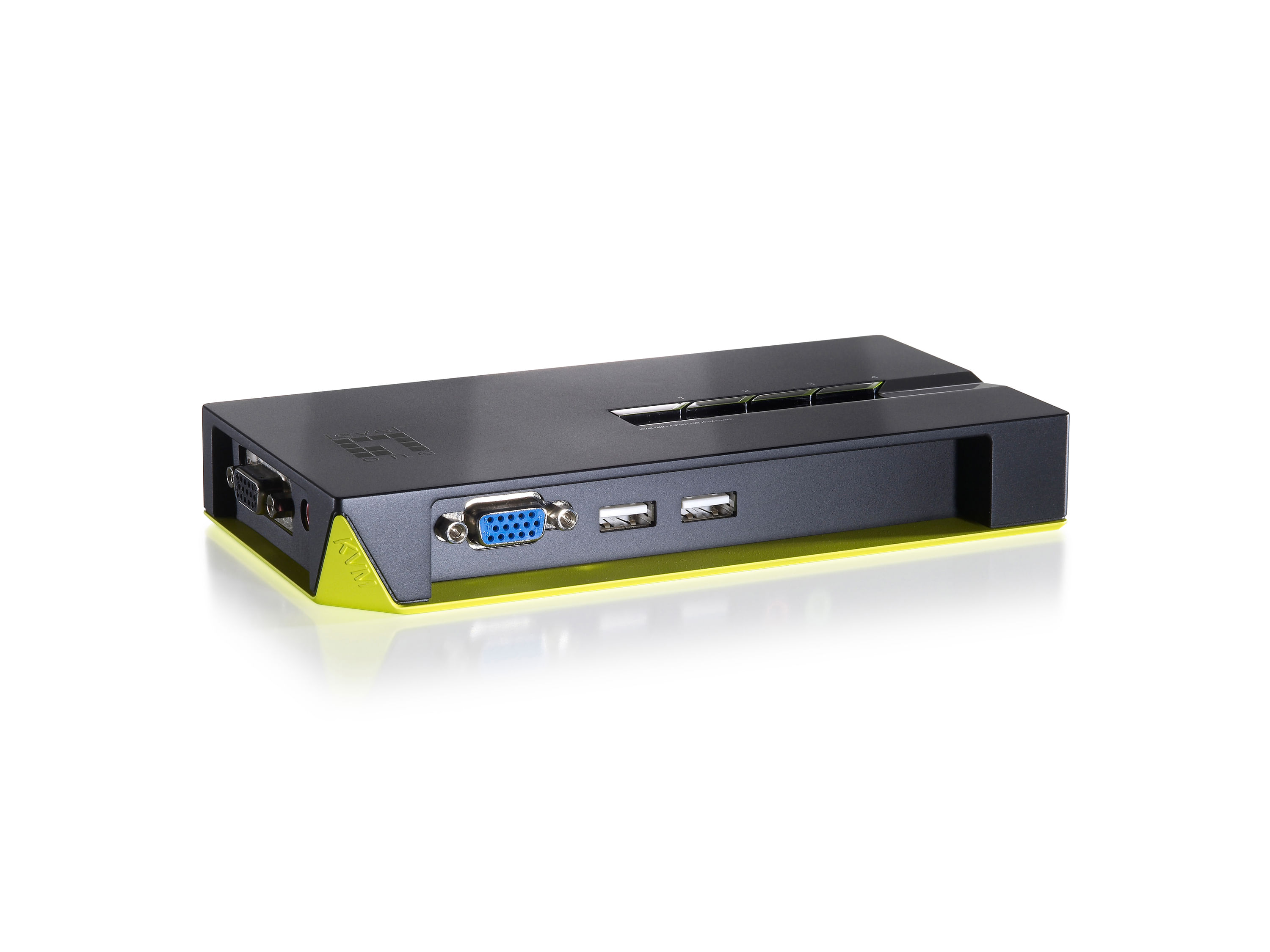 Level One LevelOne KVM-0422 switch per keyboard-video-mouse (kvm) Nero, Verde