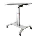 StarTech.com Workstation mobile (seduto/in piedi) - Regolabile in Altezza con superficie di lavoro da 31,5"