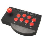 Subsonic-SA5662-periferica-di-gioco-Nero-Rosso-Bluetooth-USB-Fight-stick-PlayStation-4