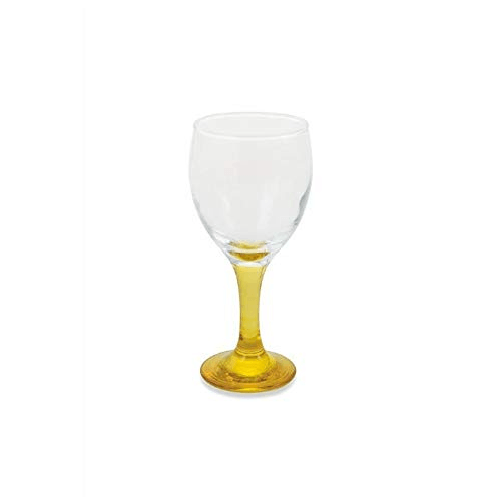 Set-6-calici-in-vetro-con-base-colorata-300ml-Valencia-Color