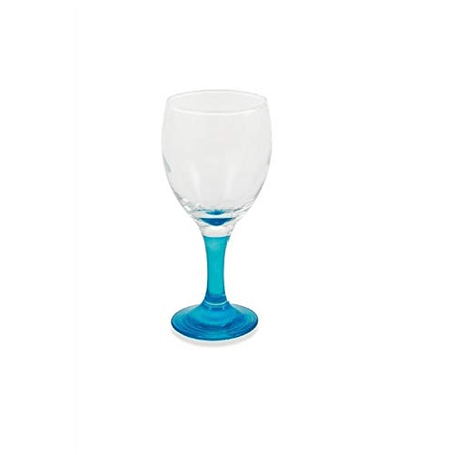 Set-6-calici-in-vetro-con-base-colorata-300ml-Valencia-Color