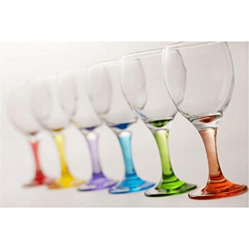 Set-6-calici-in-vetro-con-base-colorata-300ml-Valencia-Color