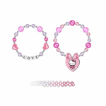 Hello Kitty Bracciale Bambina Hello Kitty Fucsia 3 Pezzi