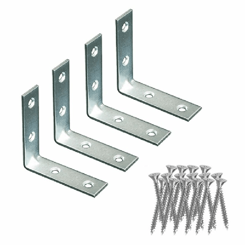 EDM Product Staffa ad angolo EDM 86087 an02 Acciaio 100 x 100 x 15 mm 4 Unità
