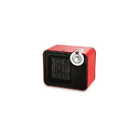 DCG Eltronic SA9107 stufetta elettrica Nero, Rosso 1500 W Radiatore