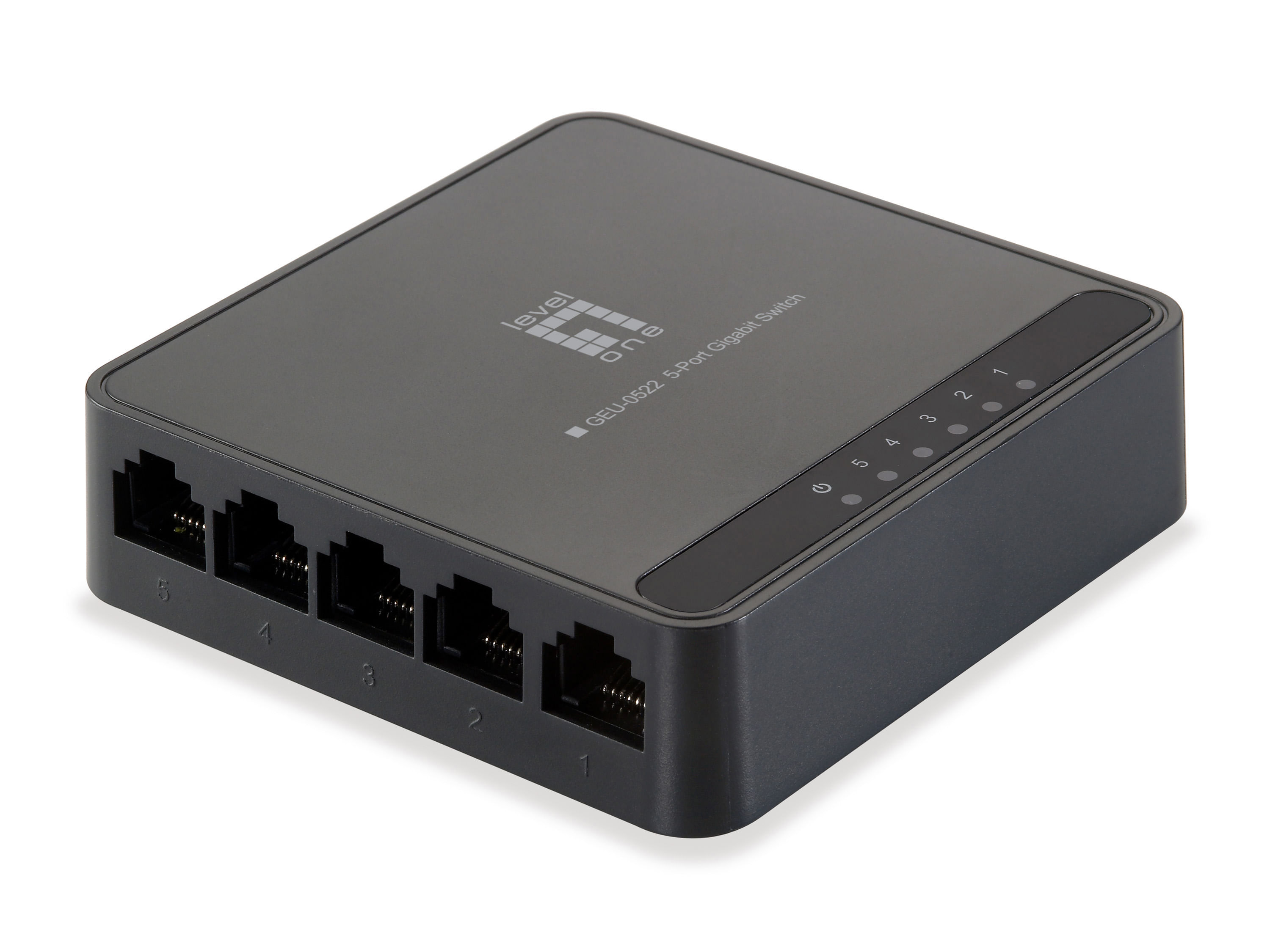 Level One LevelOne GEU-0522 Switch di Rete 5 Porte Gigabit Ethernet (10-100-1000) Nero