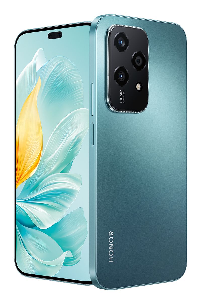 Honor-200-lite-5G-8Gb-256Gb-6.7---Amoled-Dual-Sim-Cyan-Lake---Auricolari-Buds-X5-White