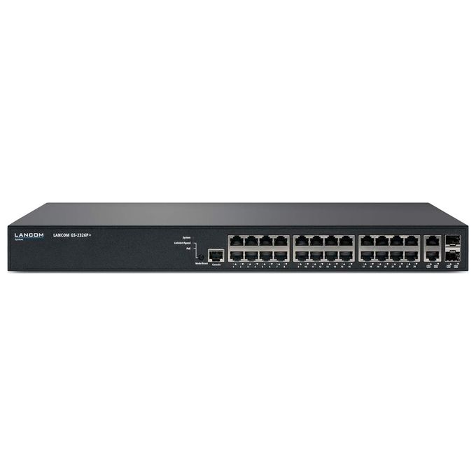 LANCOM GS-2326P+ Gestito L2 Gigabit Ethernet (10/100/1000) Supporto Power over Ethernet (PoE) 1U Nero