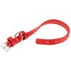 Collare-per-Cani-VOGUE-CF15-29-Vera-Pelle-Regolabile-Fibbia-in-Metallo-Rosso