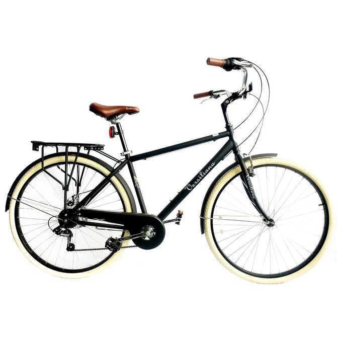 Versiliana-Biciclette-Vintage-City-Bike-28---Uomo-Nera-Resistente-Pratica-Comoda-Perfetta-per-muoversi-in-citta-