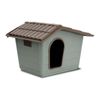 Record-Cuccia-da-esterno-Eco-Sprint-verde-in-plastica-cani-S----60-x-50-x-41-cm--Grigio