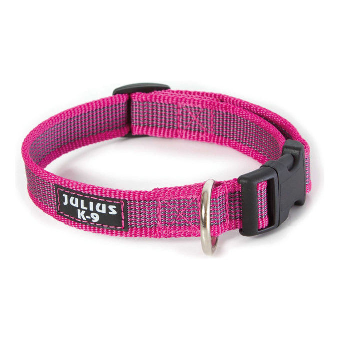 Julius-K9-Collare-per-cani-Color-e-Gray-L---25-cm-Circonferenza-39-65-cm-Rosa