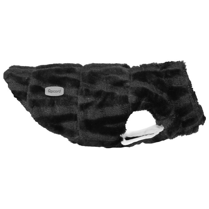Record-Cappottino-per-cani-Black-Miky-XXS---Lunghezza-dorso-25-cm-Nero