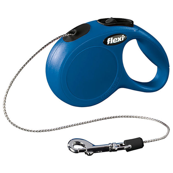 flexi-Guinzaglio-avvolgibile-a-corda-New-Classic-M---Lunghezza-5-m-20-Kg-Blu