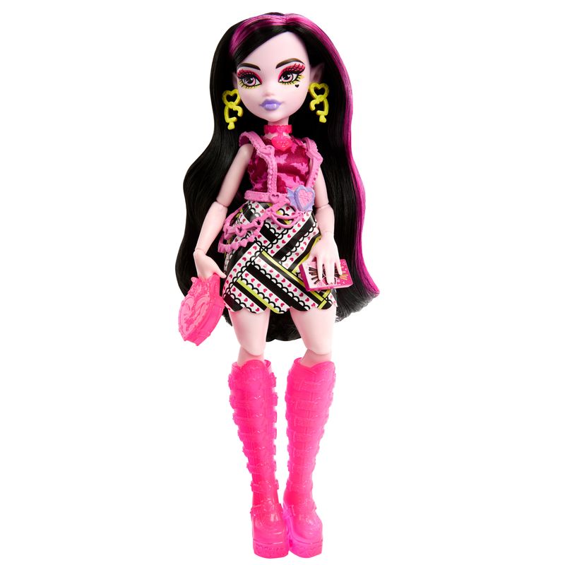 Mattel-Bambola-Monster-High-Draculaura-Segreti-da-Brivido-Neon-Frights