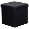 Pouf-Contenitore-Quadrato-In-Ecopelle-Nero