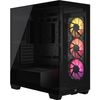 Corsair-3500X-ARGB-Black-Middle-Tower-Vetro-Temperato-No-Power-minITX-mATX-ATX-E-ATX