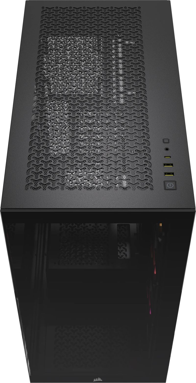 Corsair-3500X-ARGB-Black-Middle-Tower-Vetro-Temperato-No-Power-minITX-mATX-ATX-E-ATX