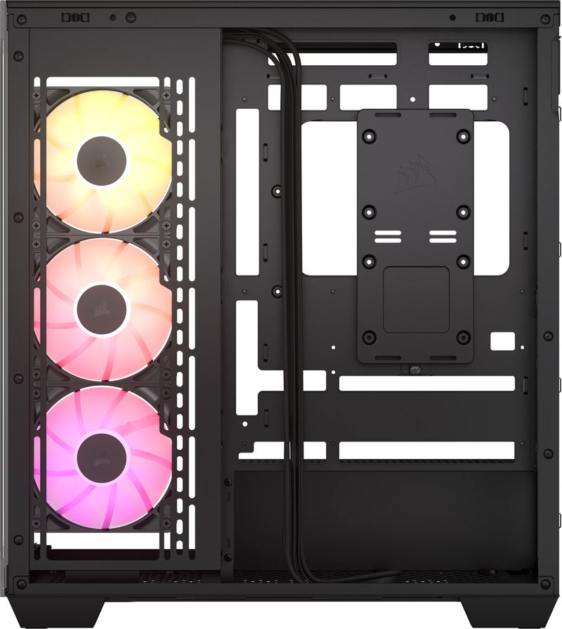Corsair-3500X-ARGB-Black-Middle-Tower-Vetro-Temperato-No-Power-minITX-mATX-ATX-E-ATX