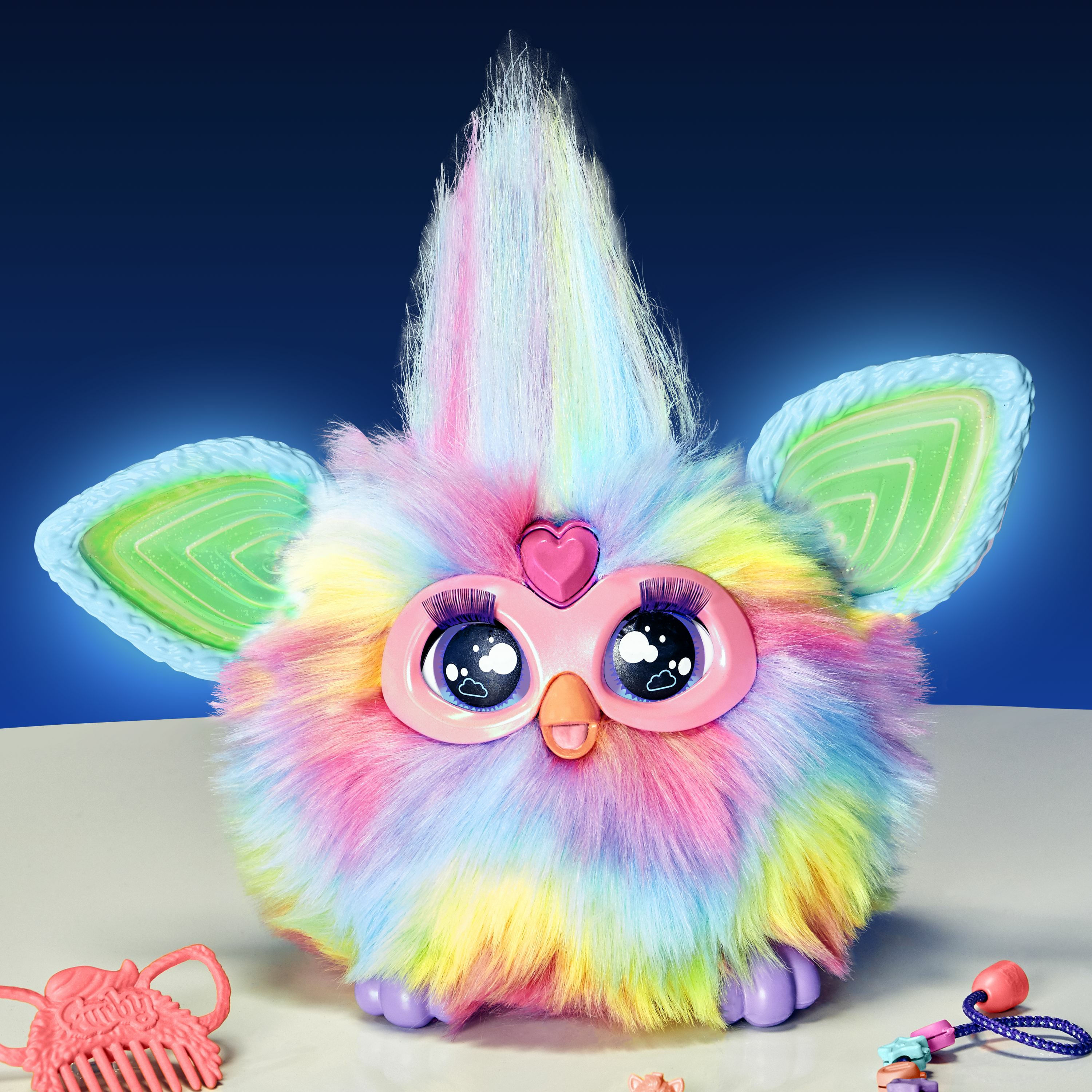 Hasbro Furby Arcobaleno, giocattolo di peluche interattivo